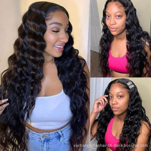 Brazilian Lace Front Wigs virgin hair 13x4 13x6 hd lace deep wave frontal wigs for black women